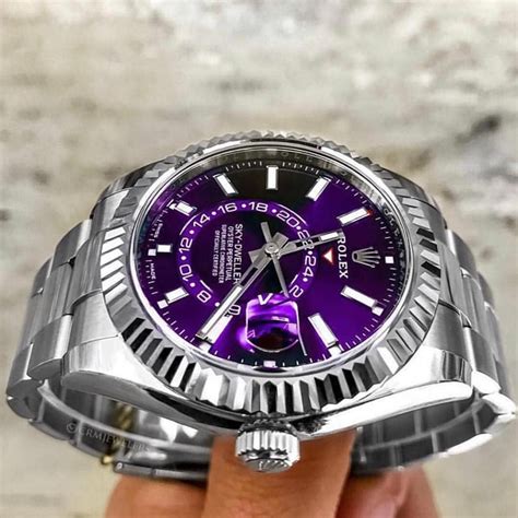 rolex sky dweller purple|Rolex occasion sky dweller.